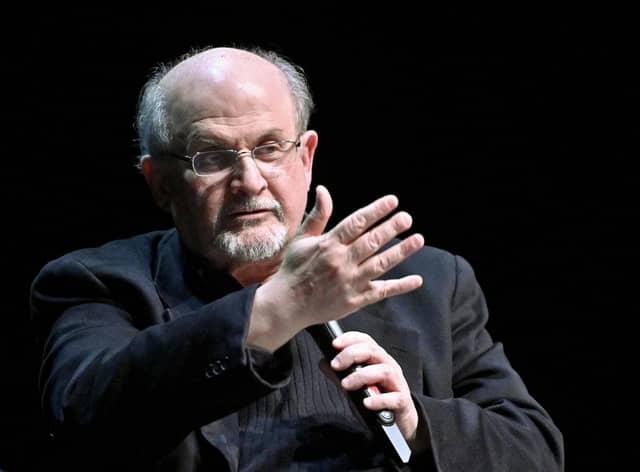 British author Salman Rushdie was repeatedly stabbed during a public appearance in New York state (Picture: Herbert Neubauer/APA/AFP via Getty Images)
