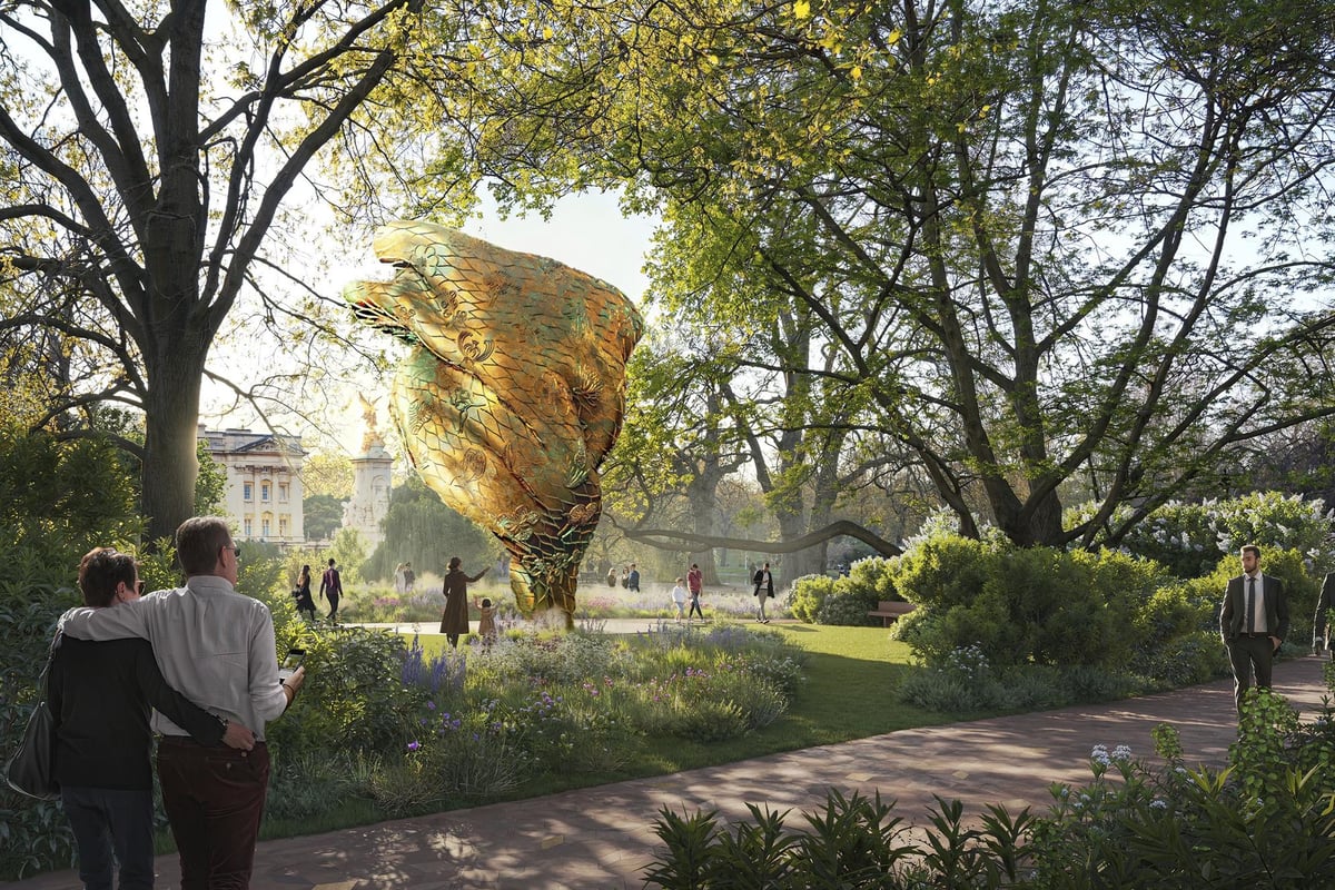 First images of the Queen Elizabeth II memorial in London – from glass Unity Bridge to the Prince Philip Gate