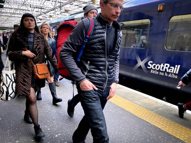 The six-month ScotRail peak fares suspension is due to take place sometime in the year to next March. Picture: Jane Barlow/PA