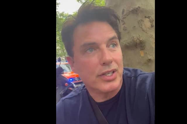 John Barrowman shared his account of the incident on social media