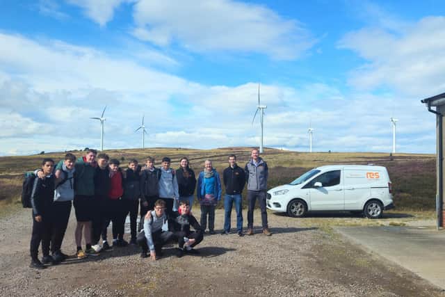 The students took part in the site visit with RES.