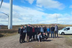 The students took part in the site visit with RES.