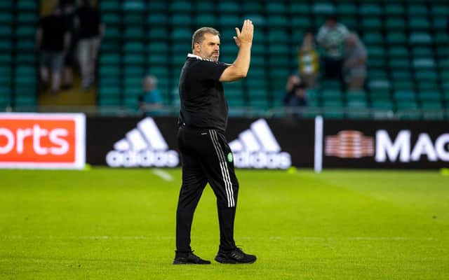 Celtic manager Ange Postecoglou says it is the response he was give by the club's support that motivates him to progress against FC Midtjylland, not what it could mean for his transfer kitty. (Photo by Alan Harvey / SNS Group)