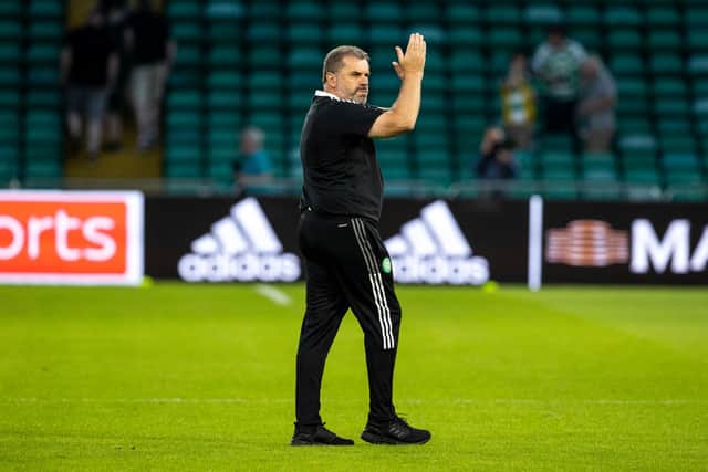 Celtic manager Ange Postecoglou says it is the response he was give by the club's support that motivates him to progress against FC Midtjylland, not what it could mean for his transfer kitty. (Photo by Alan Harvey / SNS Group)