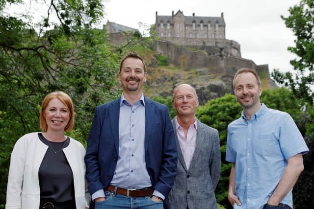 From left: Michelle Lownie of Eden Scott; Stuart Hendry of MBM Commercial; Alan Donald of Angel Capital Scotland; and Neil Norman of Chiene + Tait. Picture: Graham Clark.