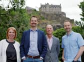 From left: Michelle Lownie of Eden Scott; Stuart Hendry of MBM Commercial; Alan Donald of Angel Capital Scotland; and Neil Norman of Chiene + Tait. Picture: Graham Clark.
