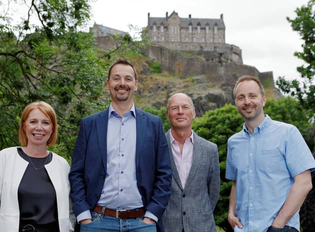 From left: Michelle Lownie of Eden Scott; Stuart Hendry of MBM Commercial; Alan Donald of Angel Capital Scotland; and Neil Norman of Chiene + Tait. Picture: Graham Clark.