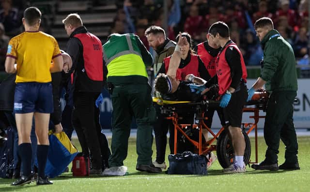 Warriors' Rory Darge was injured against Cardiff. (Photo by Ross Parker / SNS Group)