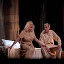 Isabella Jarrett as Thora and Simon Donaldson as Magnus in Gerda Stevenson's production of Thora at the St Magnus Festival