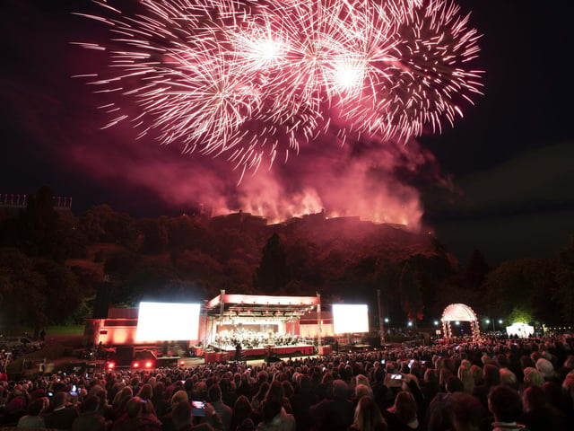 Edinburgh's 2018 festivals season culminates with the Virgin Money Fireworks Concert at the Ross Bandstand, in Princes Street Gardens.