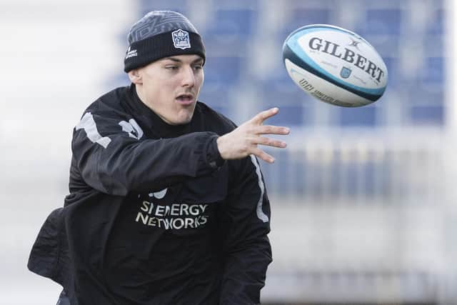 Tom Jordan will start at stand-off for Glasgow Warriors against Edinburgh at Murrayfield.  (Photo by Ross MacDonald / SNS Group)