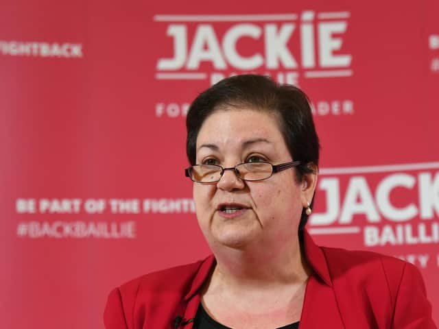 Jackie Baillie is Scottish Labour's deputy leader