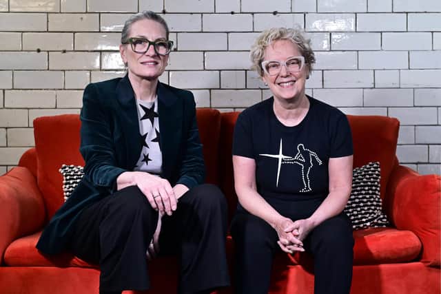 Janice Forsyth with friend and The Big Light co-founder Fiona White, above and right (Picture: John Devlin)