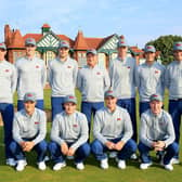 Grant Forrest, back row left, and Paul Dunne, front row second right, were Great Britain & Ireland team-mates in the 2015 Walker Cup at Royal Lytham. Picture: Jan Kruger/Getty Images.