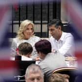 First Lady of the United States of America, Dr. Jill Biden, (left) with Prime Minister Rishi Sunak during a lunch at Downing Street to celebrate the coronation of King Charles III and Queen Camilla. Picture: Christopher Furlong/Getty Images