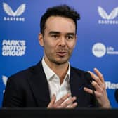 Incoming CEO James Bisgrove handled difficult questions with aplomb in his first media conference since his appointment was announced. (Photo by Alan Harvey / SNS Group)