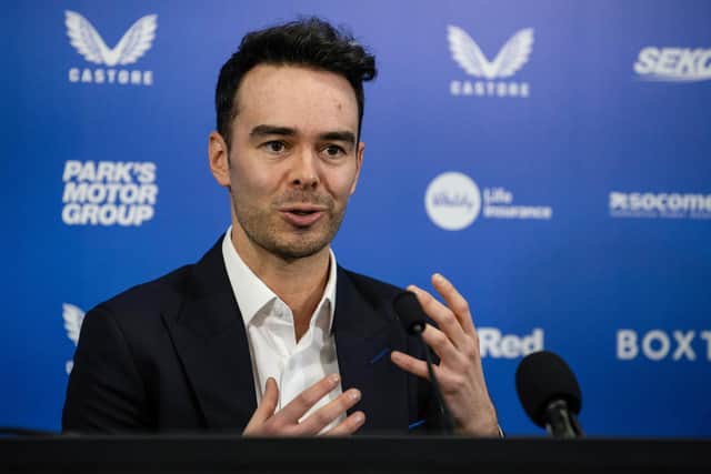Incoming CEO James Bisgrove handled difficult questions with aplomb in his first media conference since his appointment was announced. (Photo by Alan Harvey / SNS Group)