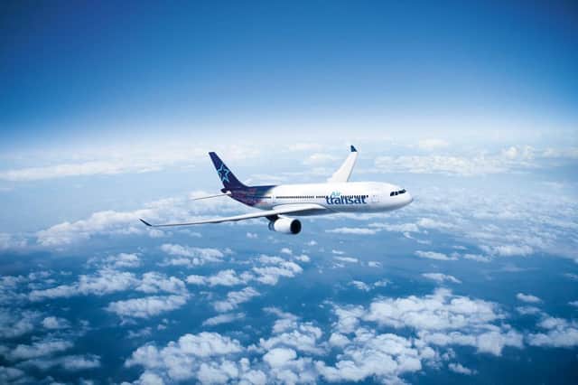 An Air Transat aircraft.
