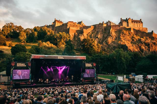 Summer Sessions concerts have been staged below Edinburgh Castle in Princes Street Gardens in recent years. Picture: Ryan Johnston