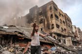 Following Hamas's murderous attacks, Israel has responded with missile strikes like this one on Gaza City (Picture: Mohammed Abed/AFP via Getty Images)