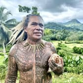 Storyteller Chief Tihoti on the French Polynesian island of Raiatea (Picture: Steven Robertson)