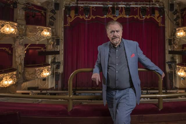 Succession actor Brian Cox at the King's Theatre in Edinburgh before it closed for its ongoing refurbishent. Picture: Phil Wilkinson.
