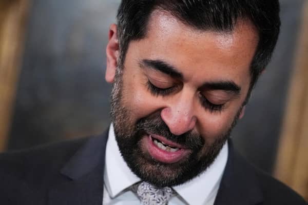 Former first minister Humza Yousaf. Image: Andrew Milligan/Press Association.
