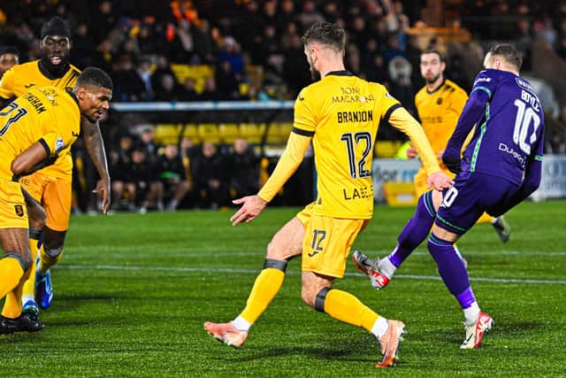 Martin Boyle netted Hibs' winner against Livingston.