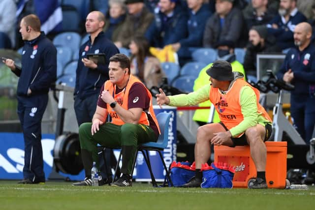 Gregor Townsend has questioned the role of coaches like Rassie Erasmus sitting on the sidelines. (Photo by Stu Forster/Getty Images)