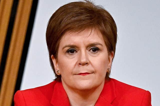 First Minister Nicola Sturgeon giving evidence to the Committee on the Scottish Government Handling of Harassment Complaints, at Holyrood in Edinburgh.