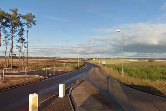 The 39-year-old was driving her black Ford Kuga car on the A70 near the village of Rigside in South Lanarkshire when she saw the man lying in the road at around 6.40pm on Sunday.