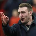 Stuart Hogg, the former Scotland international and Exeter Chiefs player, now TNT rugby pundit looks on during the Premiership Rugby Cup semi final match between Gloucester Rugby and Exeter Chiefs at Kingsholm Stadium on February 17, 2024 in Gloucester, England. (Photo by David Rogers/Getty Images)