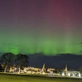 This image was taken by Catherine Gemmell of the aurora borealis, also known as the Northern Lights, over Forres, Scotland. Picture: Catherine Gemmell/PA Wire