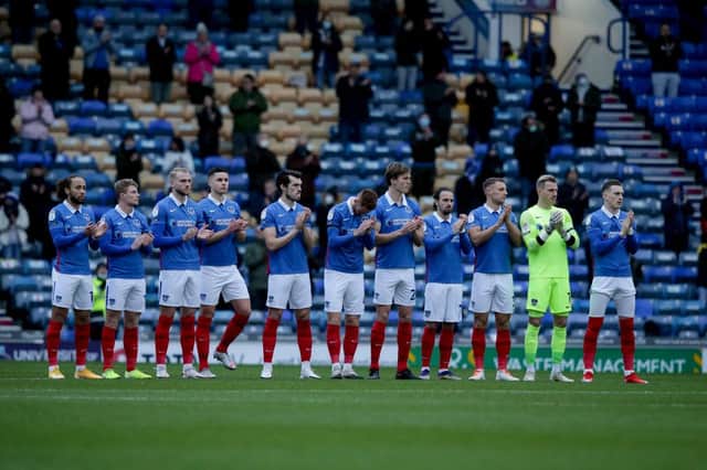 Average age of Pompey's squad compared to League One rivals.. (Photo by Robin Jones/Getty Images)
