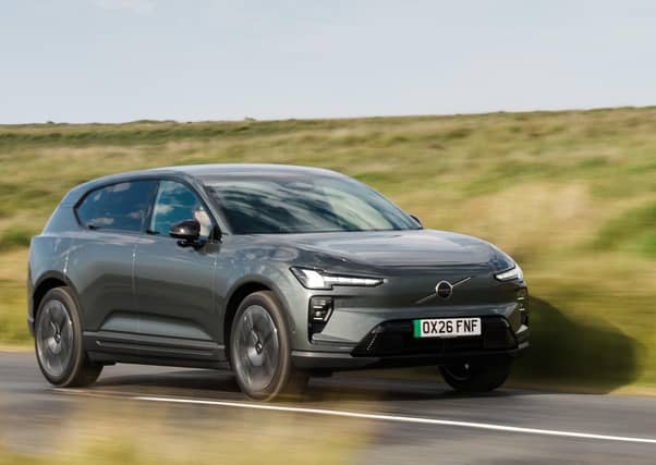 Built on a brand new electric SPA3 platform, the EX60 delivers both ultra-rapid charging and a significant range of up to 503-miles