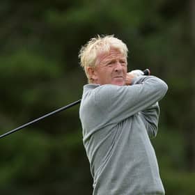 Gordon Strachanin action during the pro-am for the Aberdeen Asset Management Paul Lawrie Matchplay at Archerfield Links in 2016. Picture: Mark Runnacles/Getty Images.