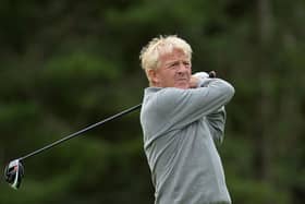 Gordon Strachanin action during the pro-am for the Aberdeen Asset Management Paul Lawrie Matchplay at Archerfield Links in 2016. Picture: Mark Runnacles/Getty Images.