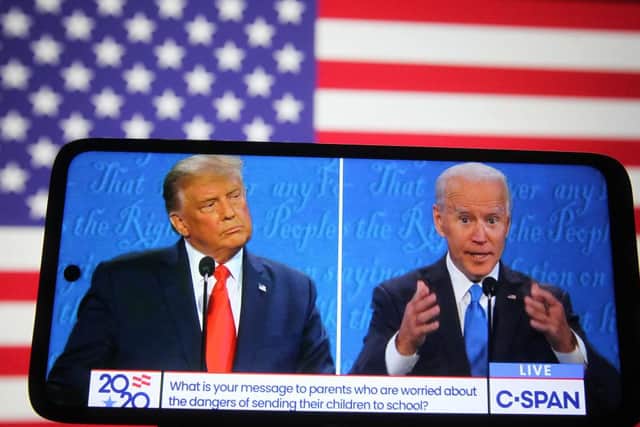 Donald Trump and Joe Biden went head-to-head in a televised debate for the final time this campaign (Getty Images)