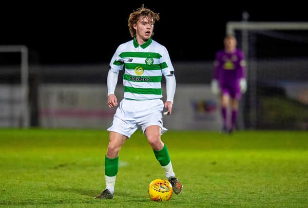 Luca Connell in action during a Glasgow Cup match against Partick Thistle. Picture: SNS