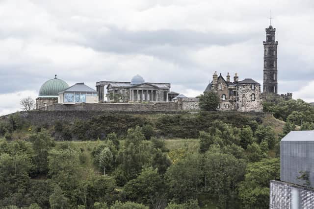 Calton Hill viewed from the apartments