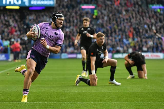 Darcy Graham scored a fabulous intercept try as Scotland fought back against the All Blacks