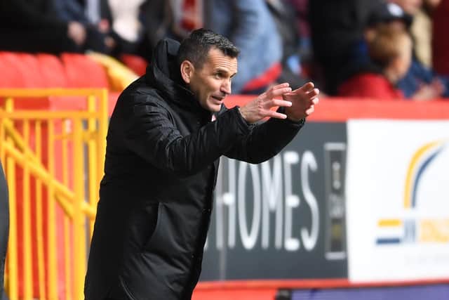 Stephen Glass is now without a win in nine as Aberdeen boss.  (Photo by Ross MacDonald / SNS Group)