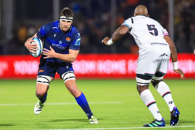 Sam Skinner wants Edinburgh to impose themselves on the Sharks on Saturday. (Photo by Ewan Bootman / SNS Group)