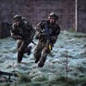 Royal Marines take part in raid during Exercise Joint Warrior on April 27, 2018 in Dalbeattie,Scotland. Photo: Jeff J Mitchell/Getty Images