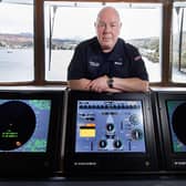 Richard Reville during a tour of the Royal Navy's new minehunting "mothership", RFA Stirling Castle. Photo: Steve Welsh/PA Wire