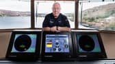Richard Reville during a tour of the Royal Navy's new minehunting "mothership", RFA Stirling Castle. Photo: Steve Welsh/PA Wire