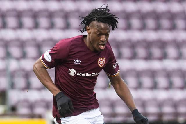 Armand Gnanduillet is in good goalscoring form for Hearts.