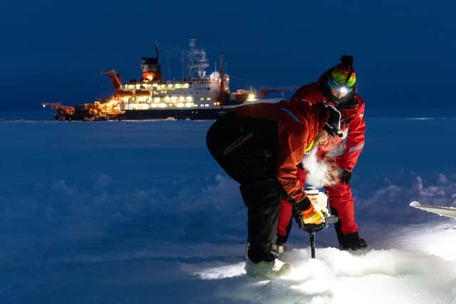 Scientists carried out myriad studies during the year-long expeditions, which saw them drifting more than 20km a day through the Arctic while embedded in an ice sheet. Picture Marcel Nicolaus