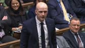 SNP Westminster leader Stephen Flynn speaks during Prime Minister's Questions in the House of Commons, London.