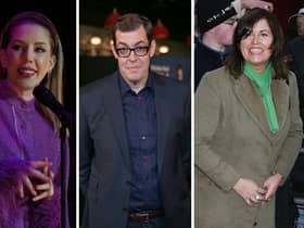 Three of the Taskmaster contestants who have scored the most points in a single episode.